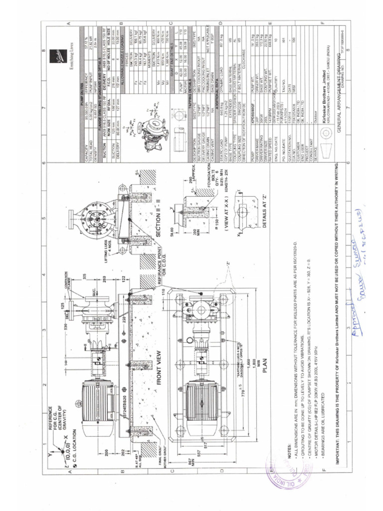 Foundation Drawing FLP Booster | PDF