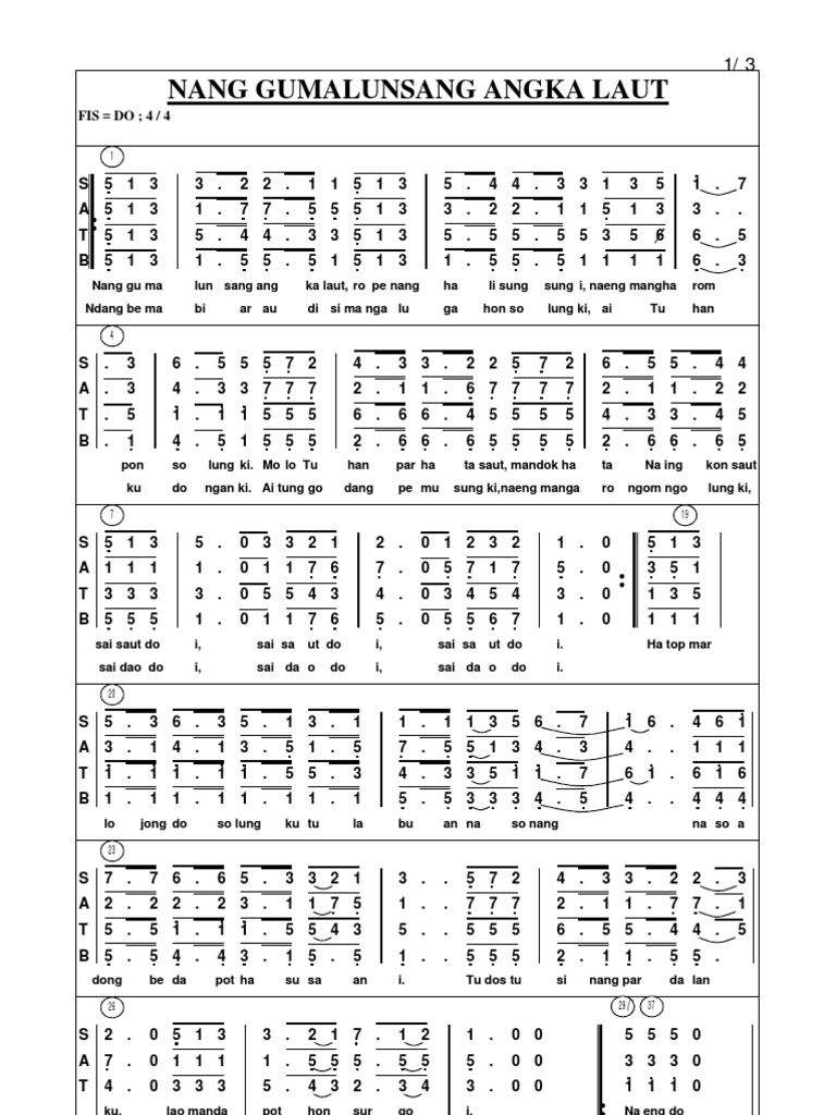 K34 Nang Gumalunsang Angka Laut