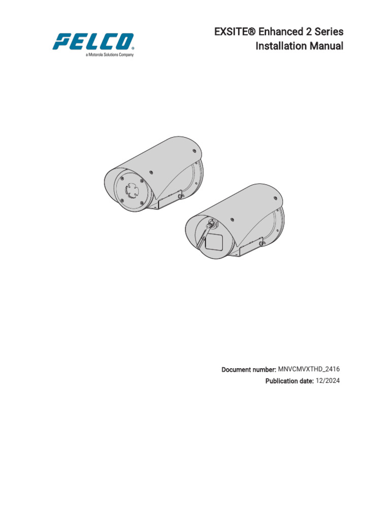 Pelco Exsite Enhanced 2 Serie Installation Manual en | PDF | Electrical ...