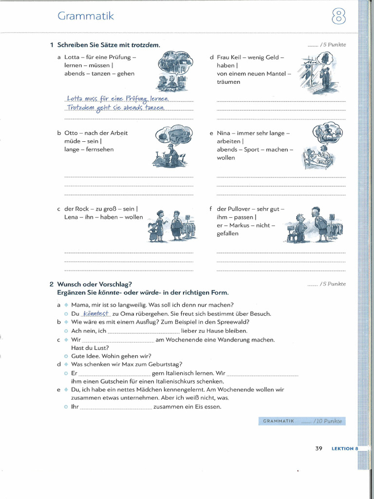 A2 Intensivtrainer Lektion 8 | PDF