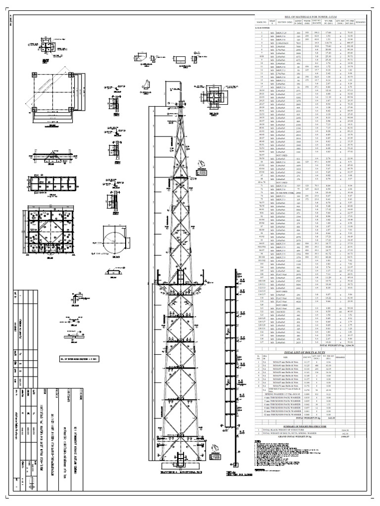 TOWR LCLM STRUC. DWG - Model (1) (3) | PDF