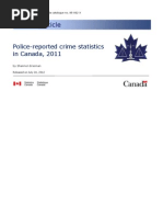 Juristat Article: Police-Reported Crime Statistics in Canada, 2011