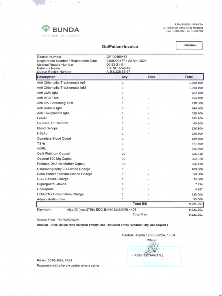 Outpatient Invoice | PDF