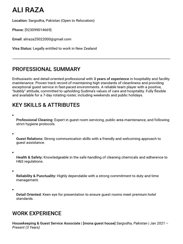 ali raza cv | PDF