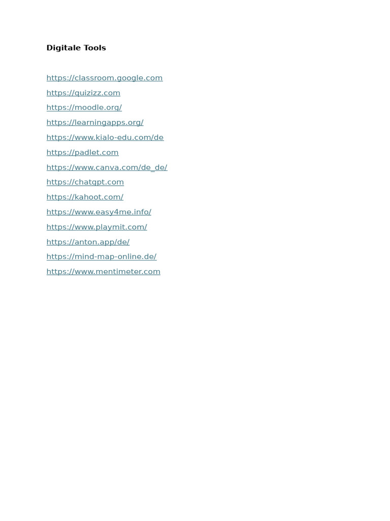 Digitale Tools | PDF