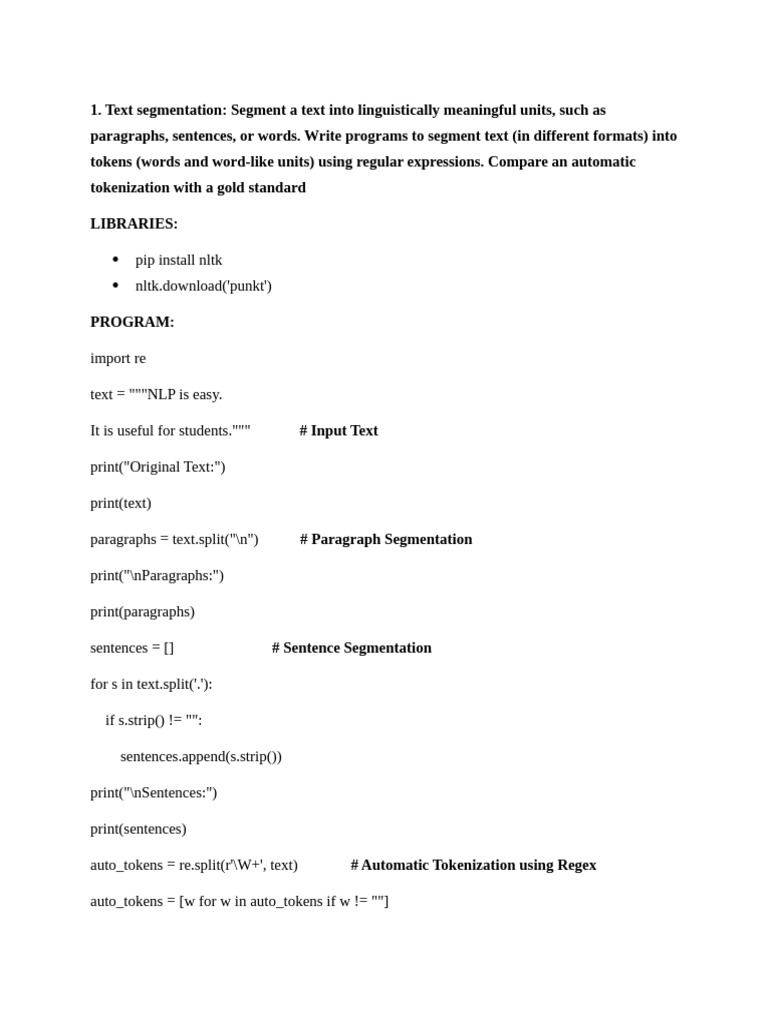 NLP_LAB Practical (2) | PDF | Parsing | Part Of Speech