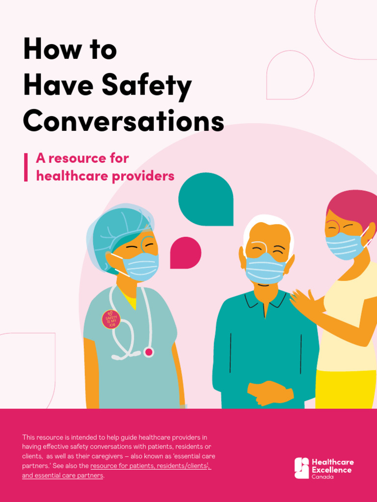 How To Have Safety Conversations - A Resource For Healthcare Providers ...