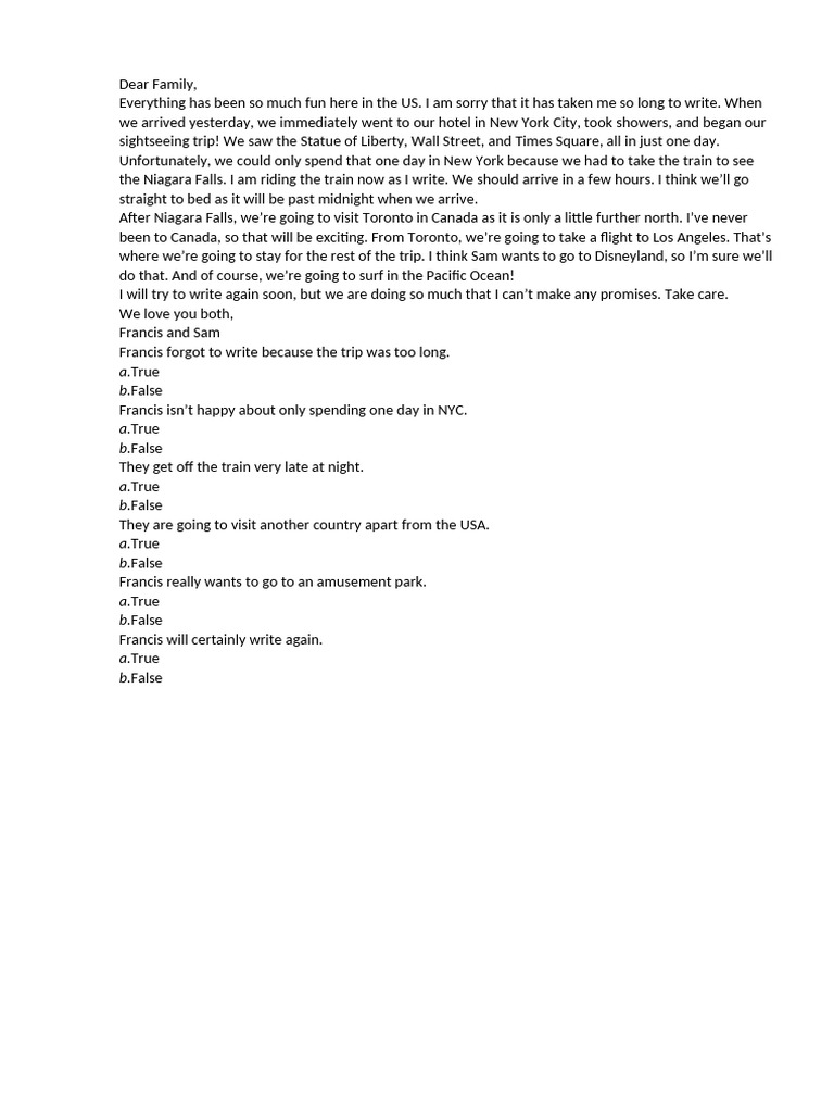 Dear Family | PDF