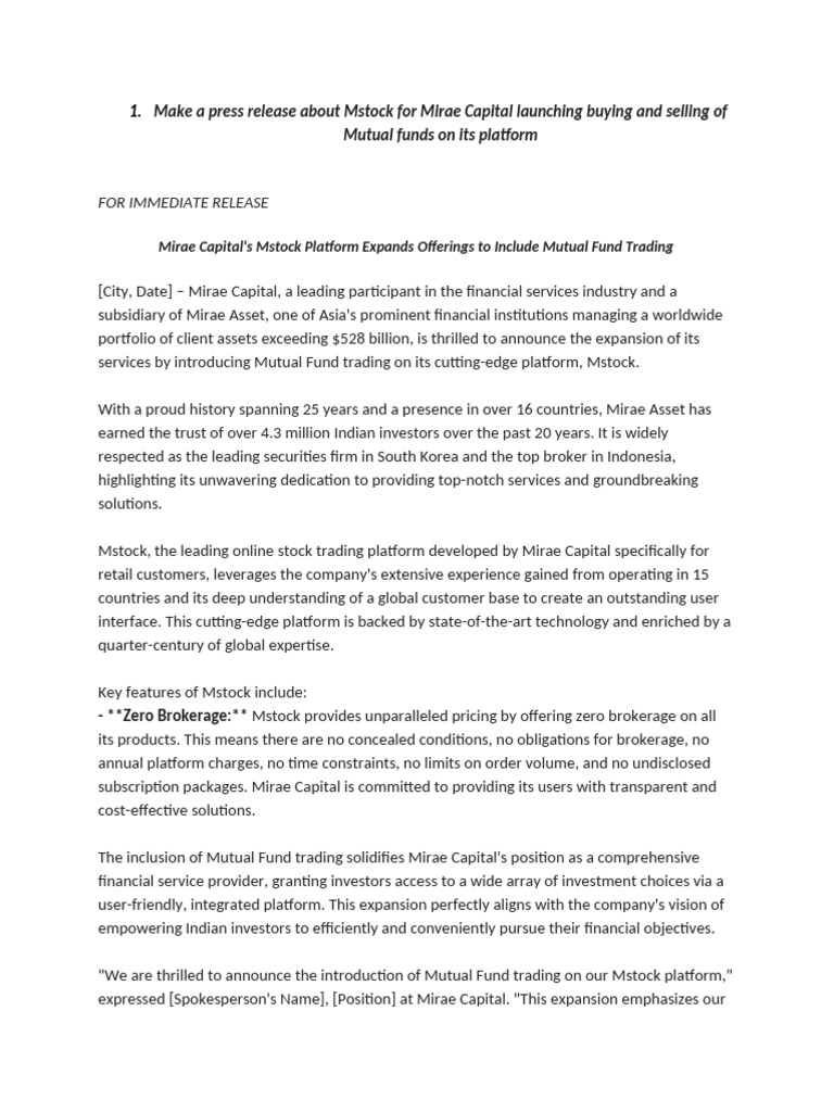 Prose Integrated Interview Assignment | PDF | Investing ...