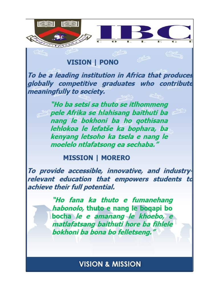Mission & Vision | PDF