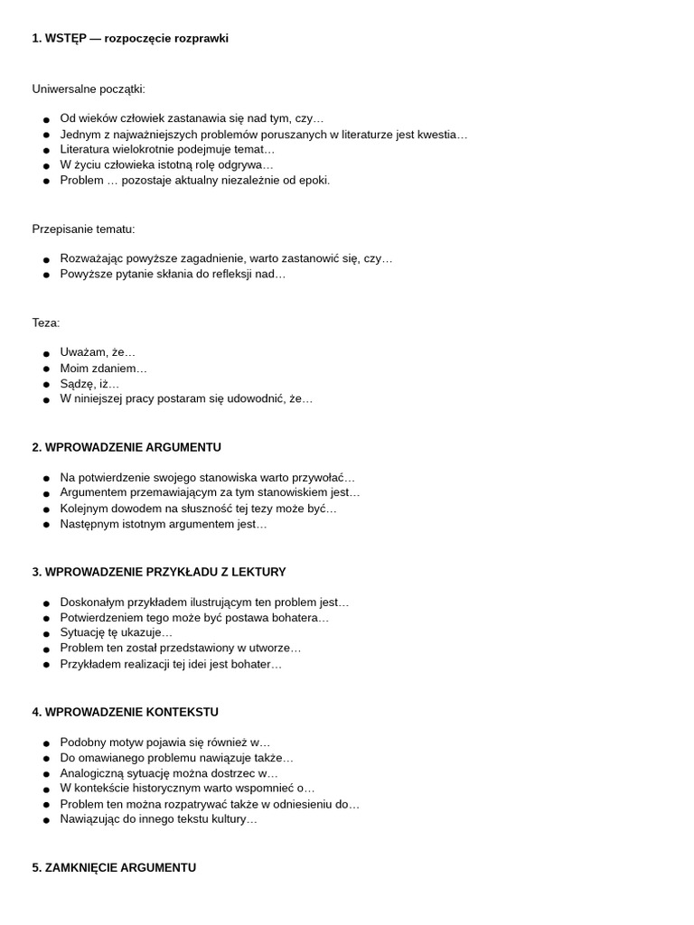 Rozprawka | PDF