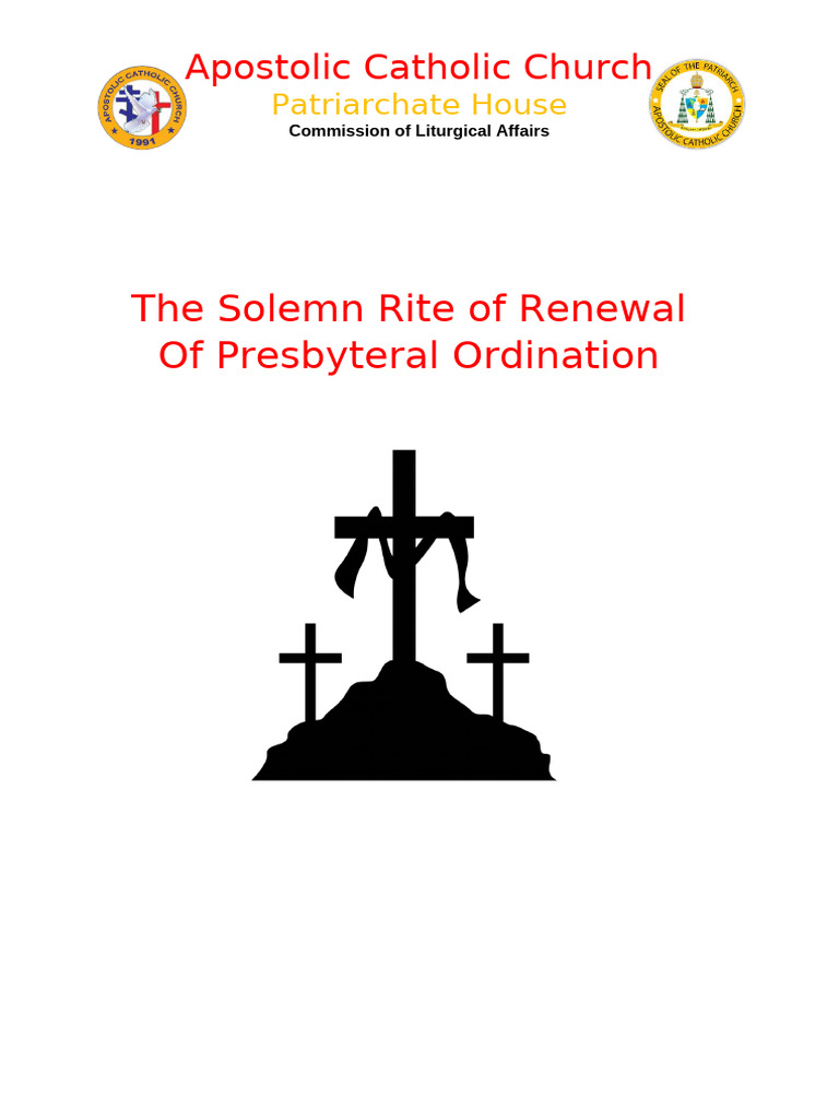 Rite of Renewal of Presbyterial Ordination | PDF