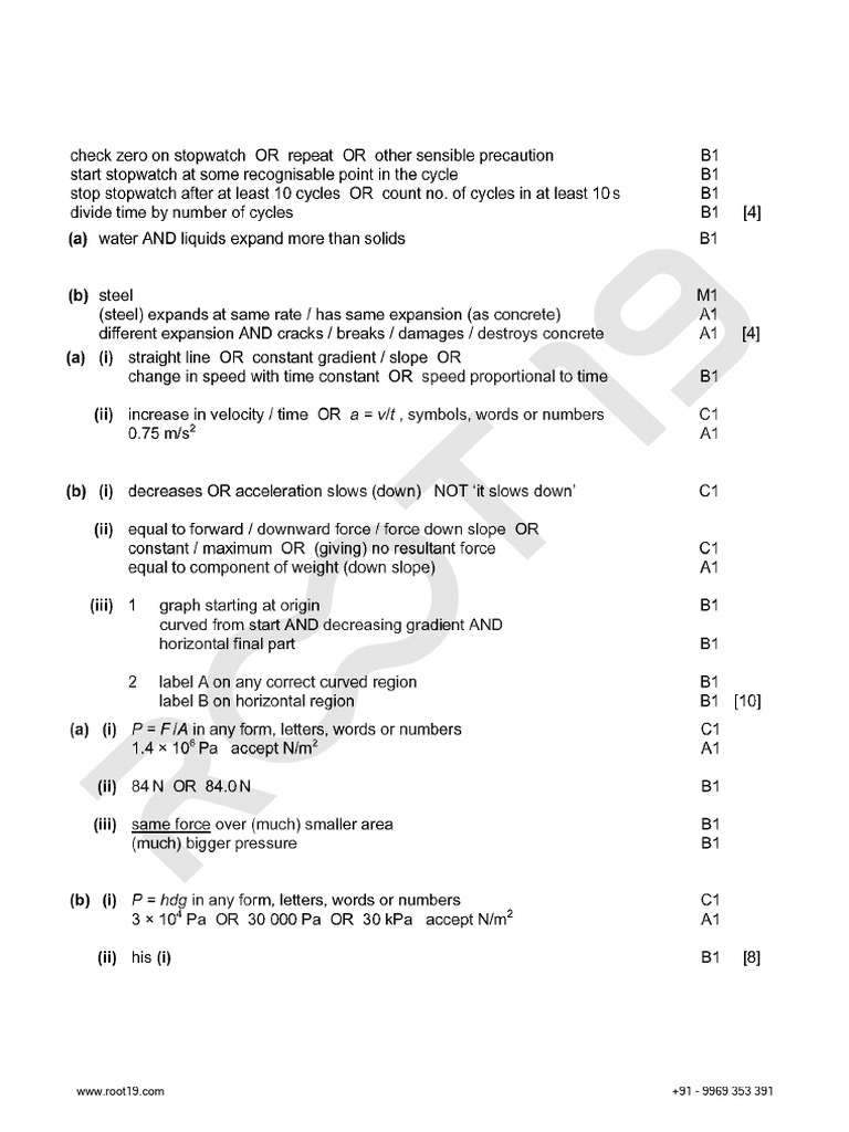 Physics Master Worksheet - MS | PDF