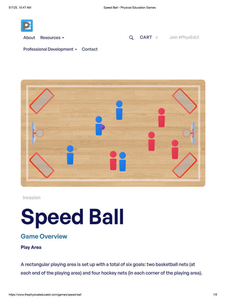 Speed Ball - Physical Education Games | PDF | Athletic Sports | Ball Games