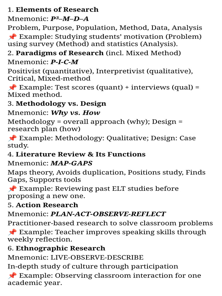 Research Methodology 1st Semester | PDF