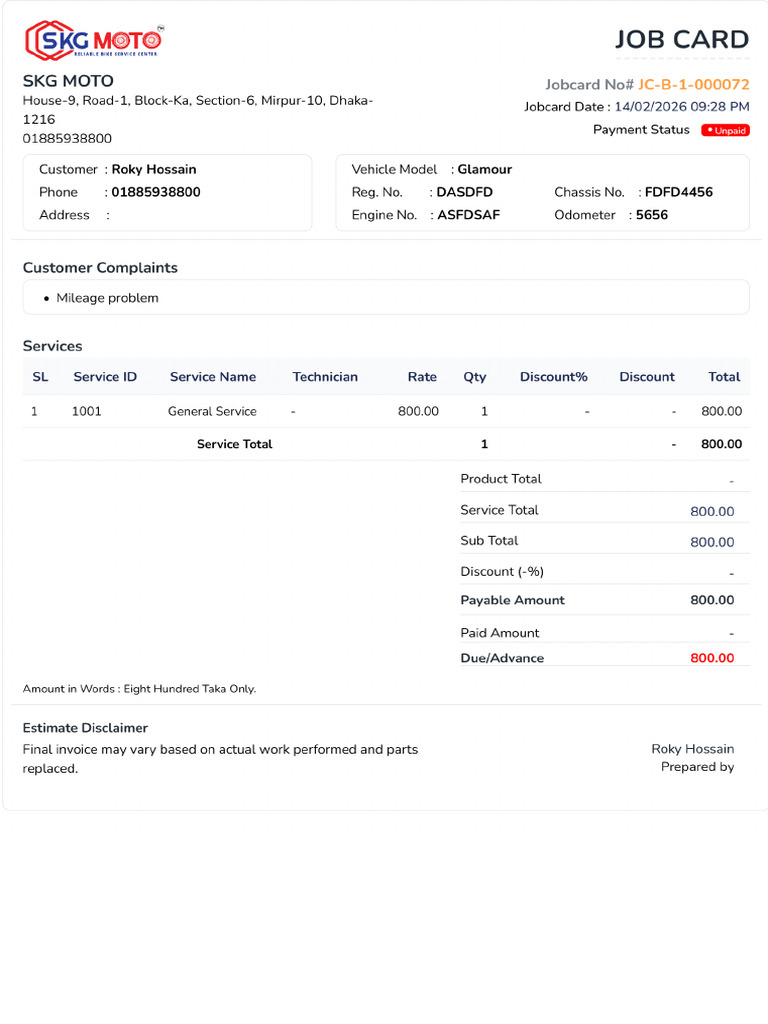 Jobcard-JC-B-1-000072 (1) | PDF