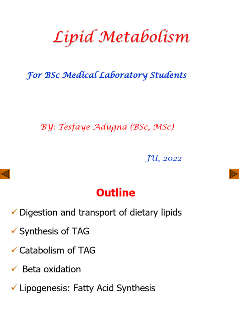 11. Lipid and Lipid Metabolism | PDF | Bile | Digestion