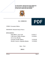 El Dinero Trabajo Final de Economia Politica