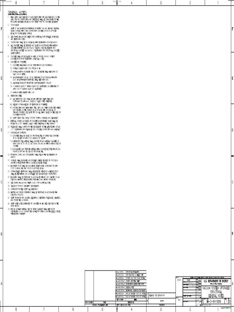 H 2 841886 SH 001 00 Record_structural General Notes | PDF