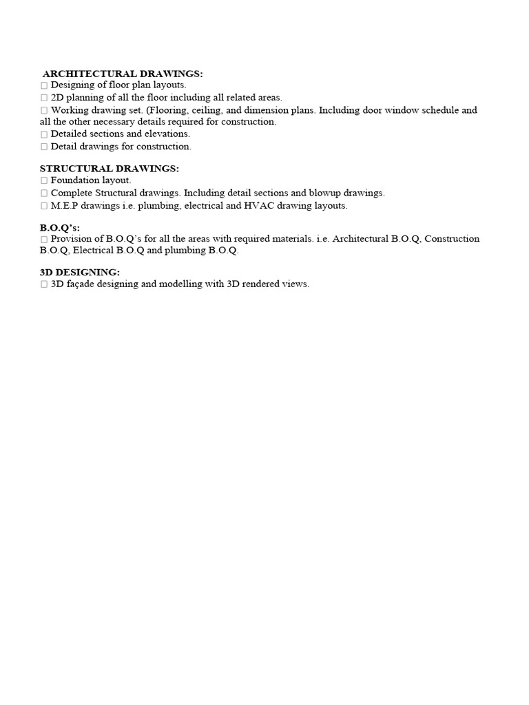 Architectural Drawings | PDF