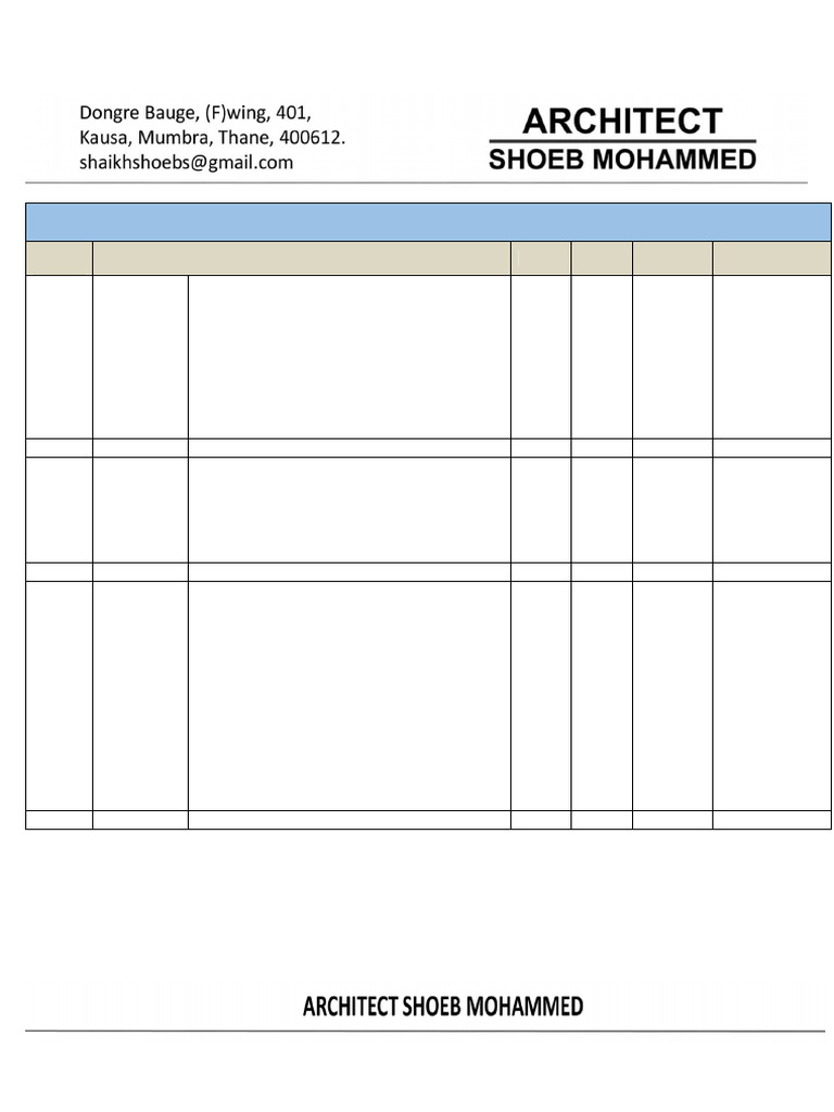 Final BOQ For Plot MS-195 | PDF | Concrete | Masonry