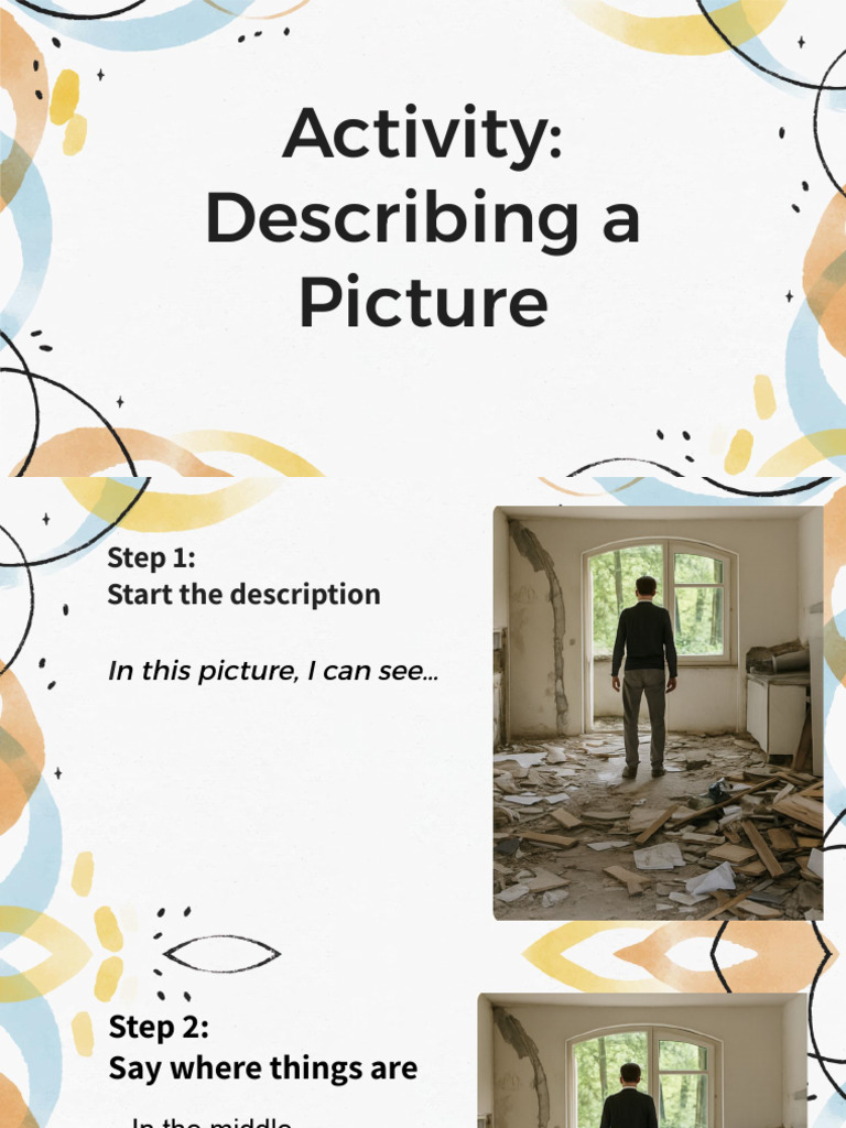 Describing A Picture Presentation | PDF