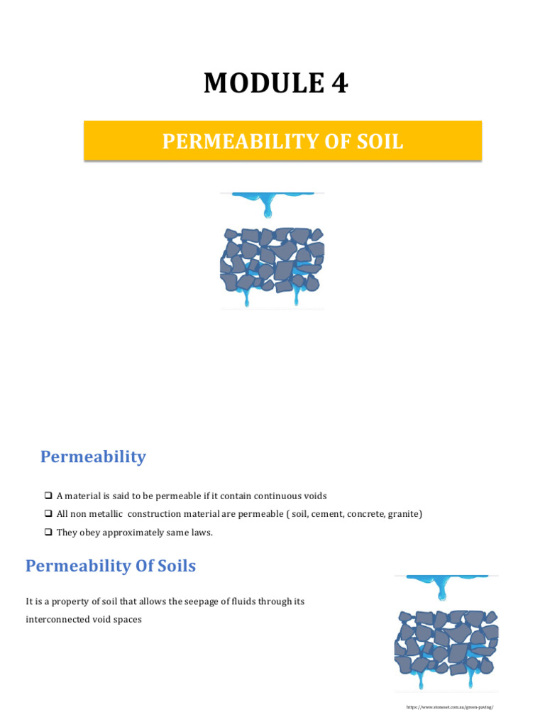 Module 4 - Permeability of Soils | PDF