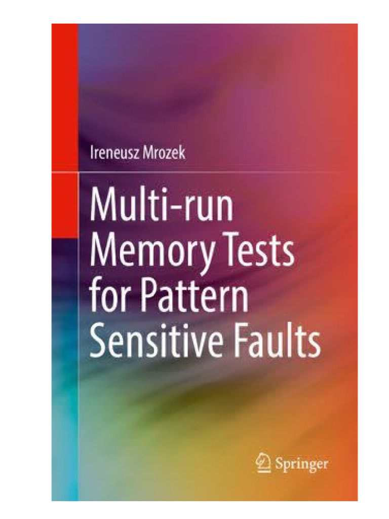 Multirun Memory Tests For Pattern Sensitive Faults 1st Ed Ireneusz ...