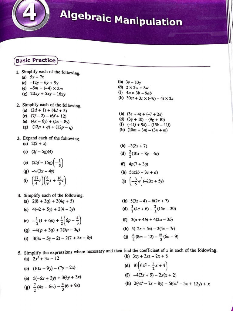 Alg WB | PDF