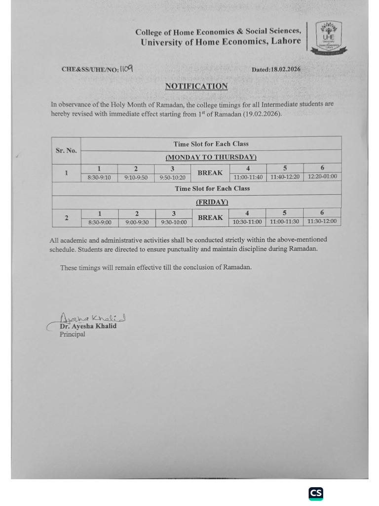 Notification | PDF
