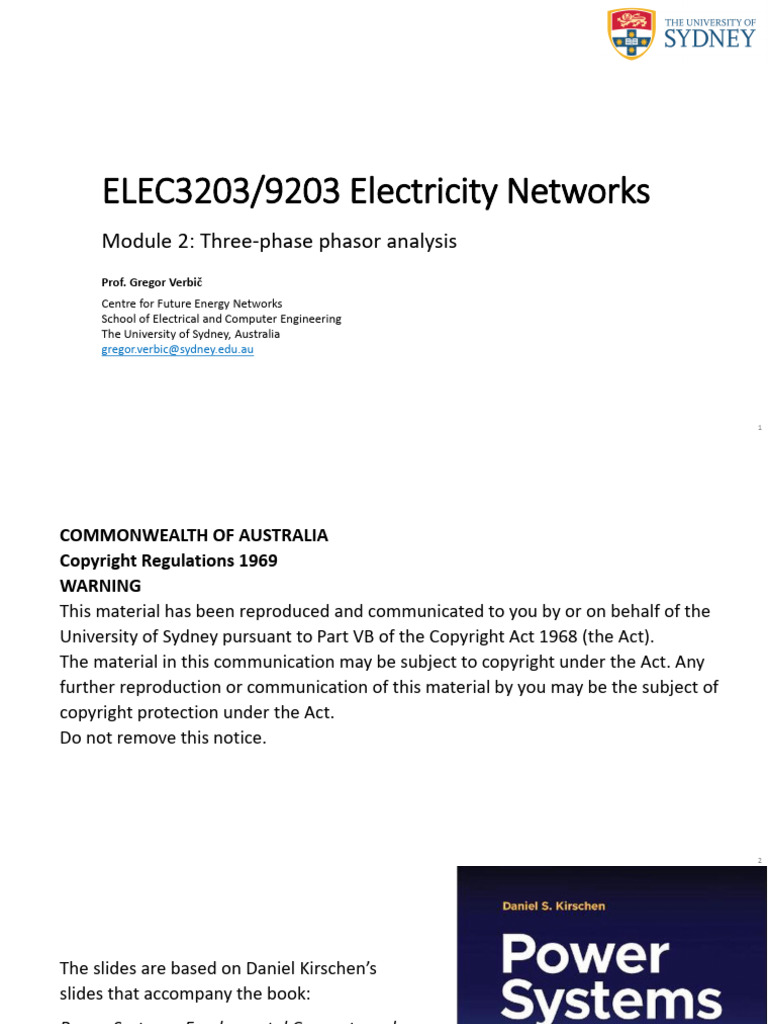 Module02_ThreePhasePhasorAnalysis | PDF | Electrical Impedance ...