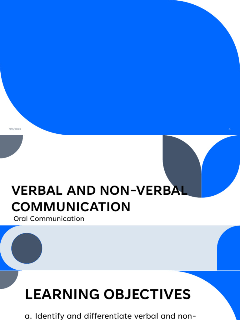 1696261427-Verbal+and+Non-Verbal+Communication | PDF | Nonverbal ...