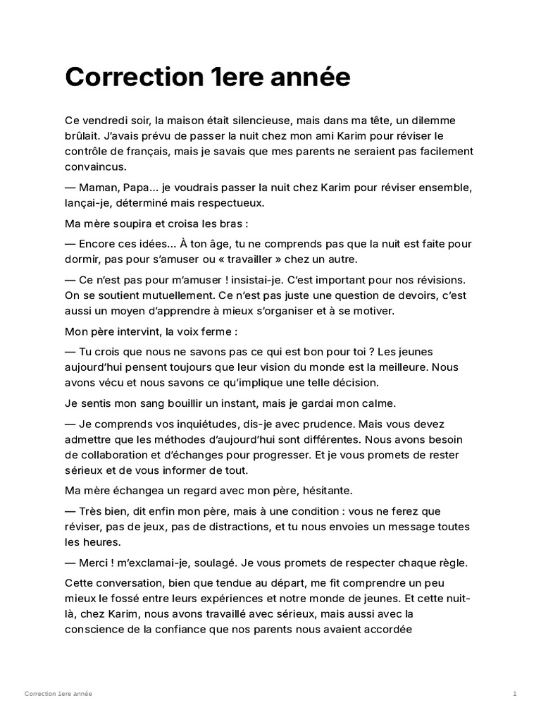 Correction 1ere Anne | PDF