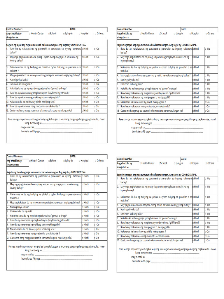 Rapid Heeas Form | PDF