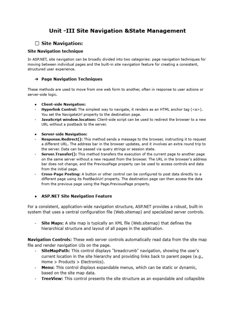 Unit III | PDF | Http Cookie | Client–Server Model