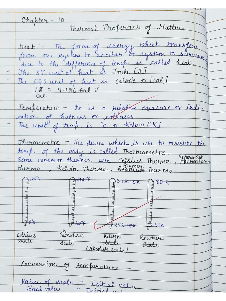 Thermal Properties of Matter | PDF