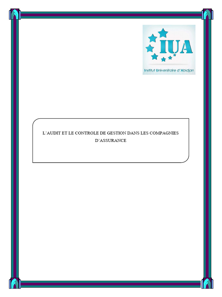Audit Interne Et Controle de Gestion 2 | PDF | Audit | Assurance