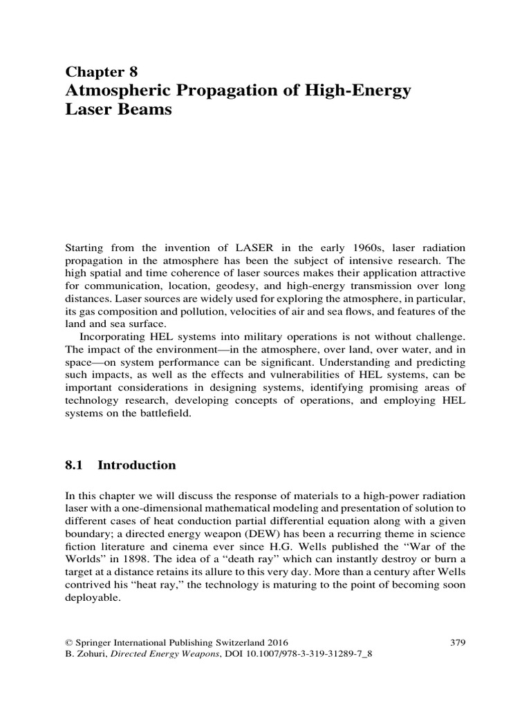 Zohuri - 2016 - Atmospheric Propagation of High-Energy Laser Beams ...