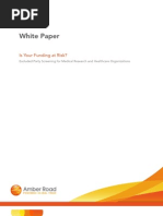 White Paper, Excluded Party Screening For Medical Research and Healthcare Organizations