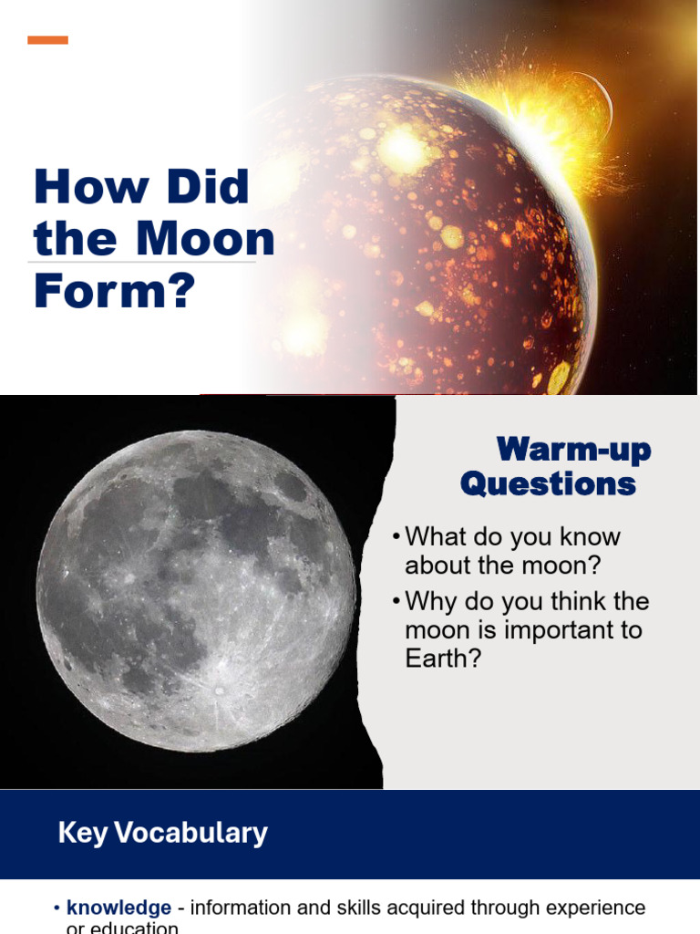 How Did the Moon Form | PDF