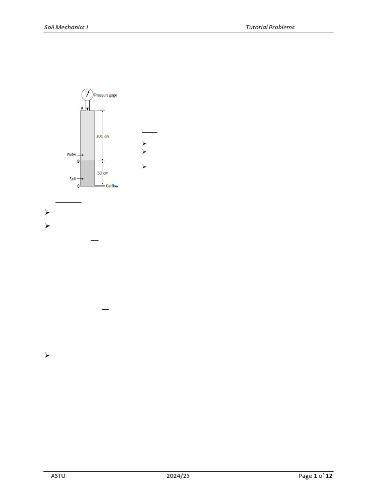 Tutorial 4 Permeability | PDF | Soil Mechanics | Mechanics
