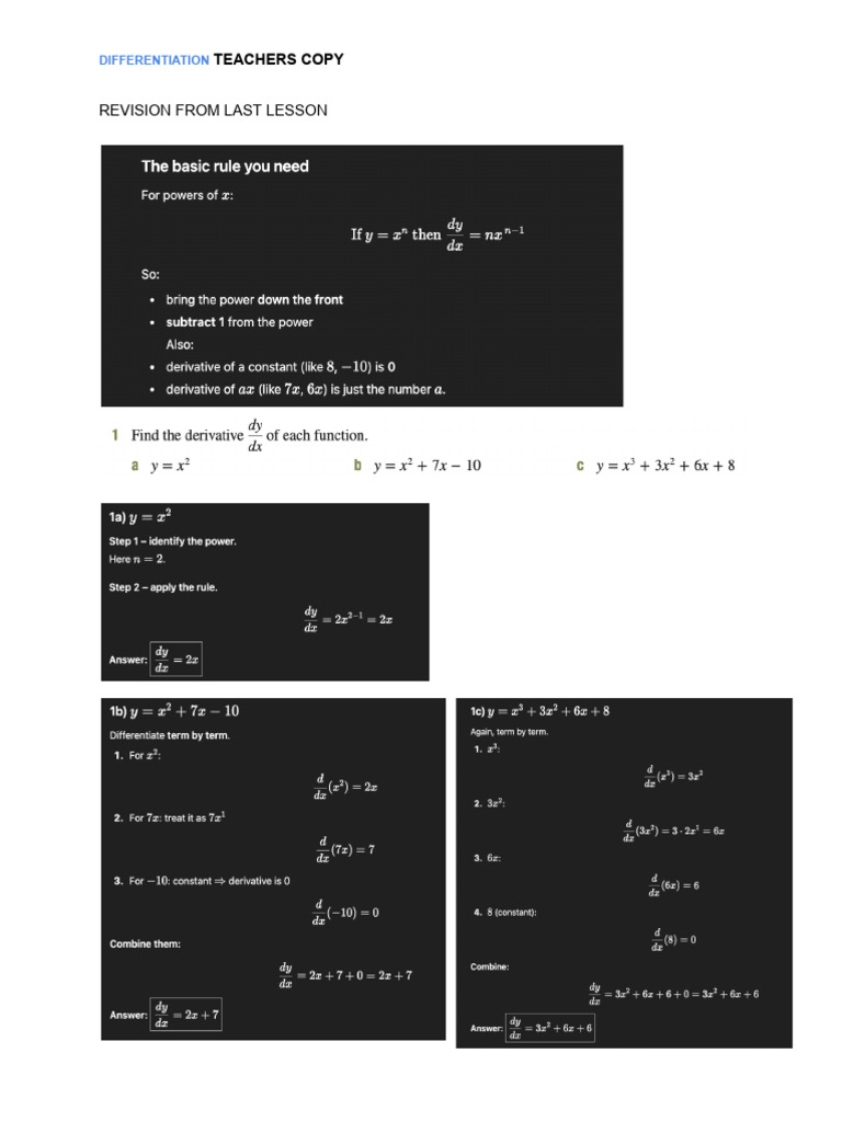 Differentiation Lesson Plan | PDF