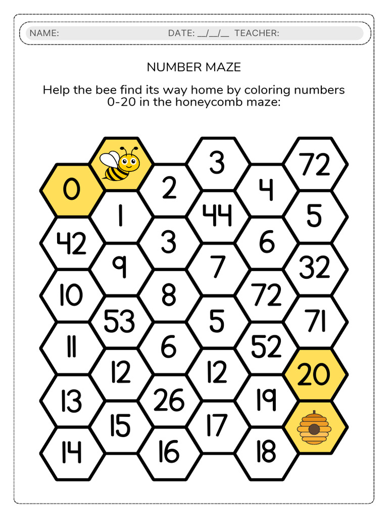 Honeycomb Maze Mathematics | PDF