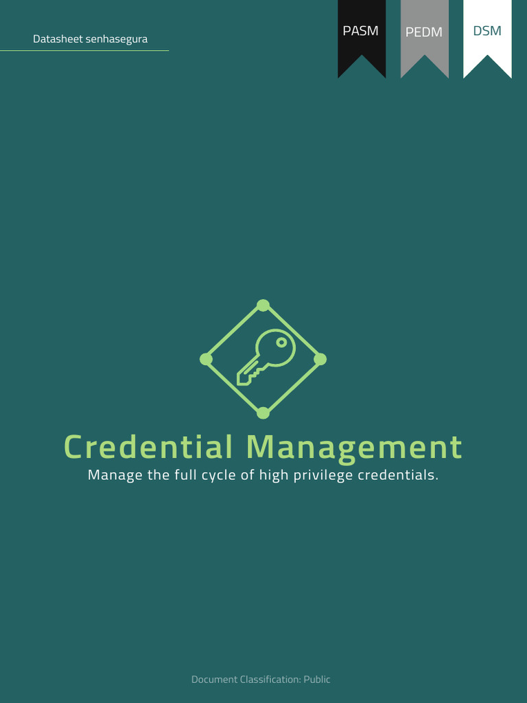 Datasheet Credential Management En | PDF