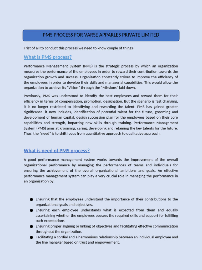 Pms Self Appraisal Form Managers Appraisal Form 2 | PDF | Performance ...
