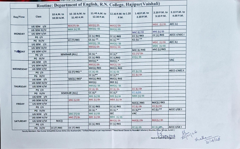 Class Routine (1) | PDF