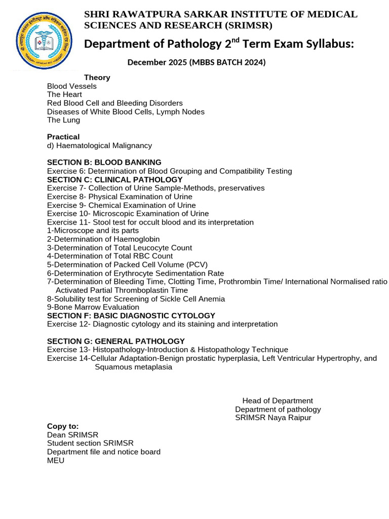 2nd Term Syllabus | PDF