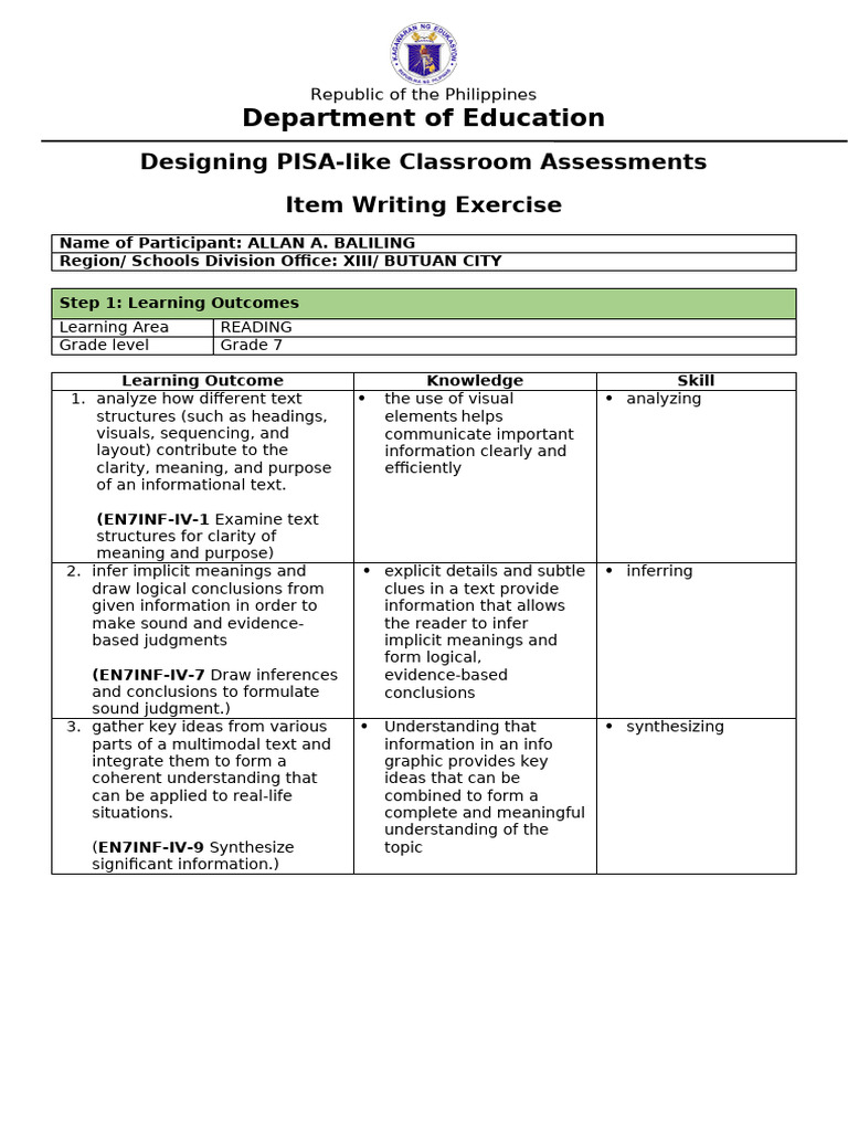 Baliling Reading Pisa | PDF | Natural Hazards | Pacific Typhoon Seasons