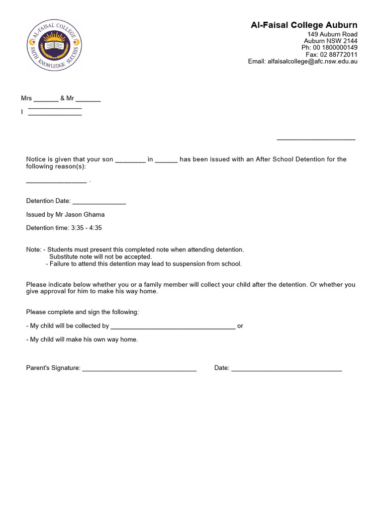 AFS Template | PDF