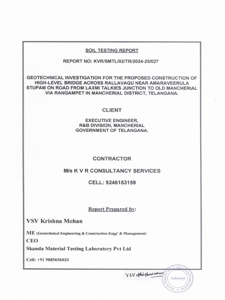 Geotechnical Report | PDF | Sand | Geotechnical Engineering
